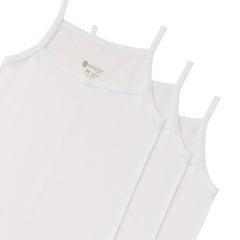 Natuline 3'lü Kız Çocuk Ribana İp Askılı Atlet