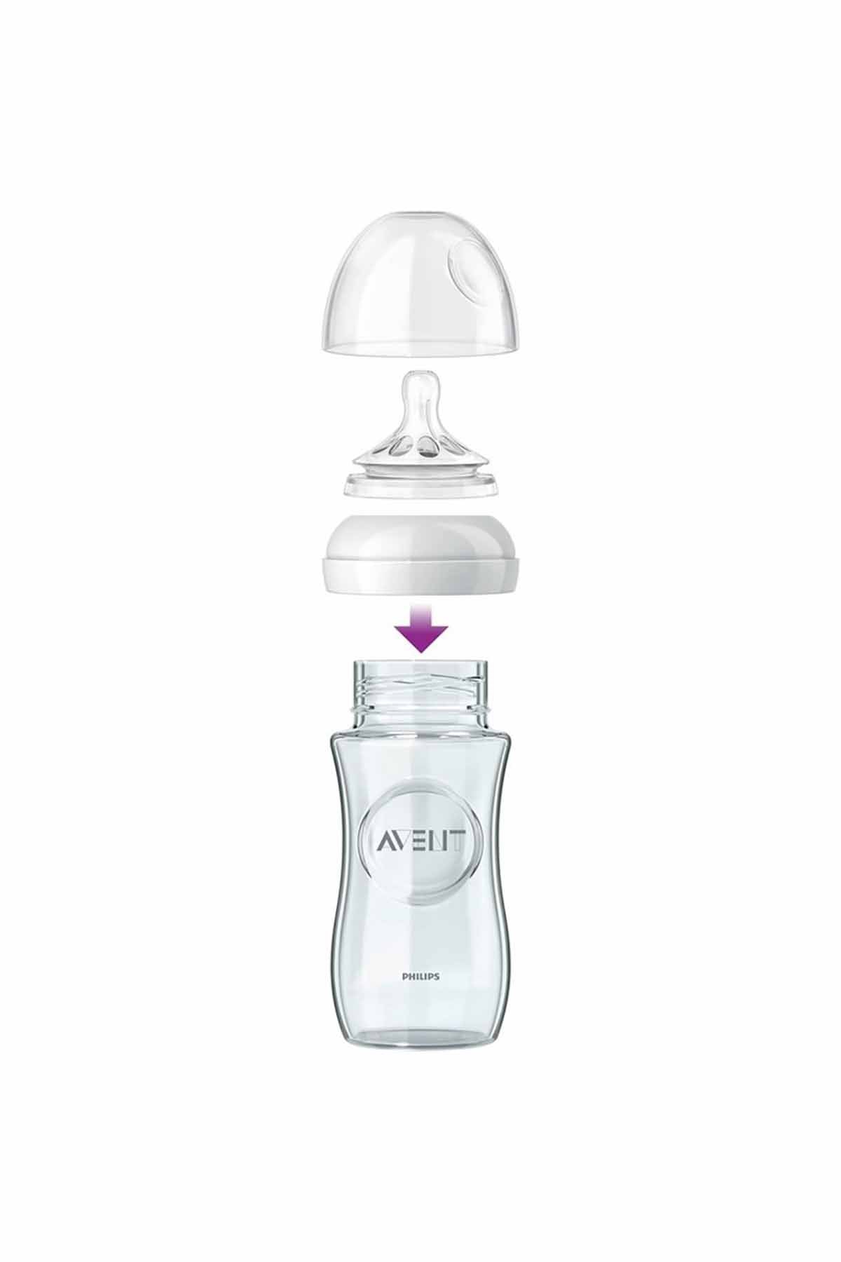 Philips Avent Natural Cam Biberon 240ml Tekli - Welcome Baby