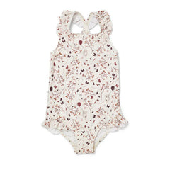 Nuuroo Fırfırlı UV Korumalı Kız Mayo Etnik