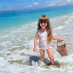 Nuuroo Fırfırlı UV Korumalı Kız Mayo Etnik