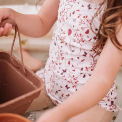 Nuuroo Fırfırlı UV Korumalı Kız Mayo Etnik