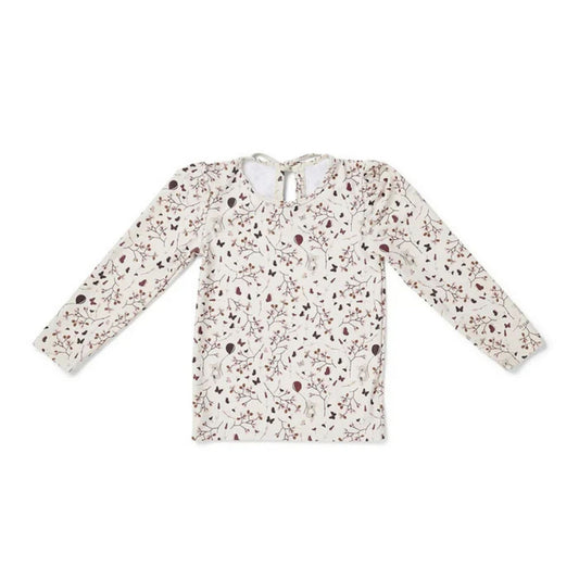 Nuuroo Anne UV Korumalı Kız Uzun Kollu Mayo Tişört Çiçekli