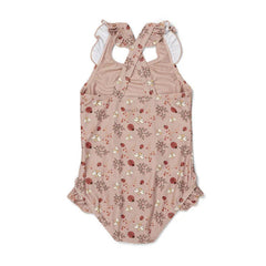 Nuuroo Ariel Fırfırlı UV Korumalı Kız Mayo Etnik