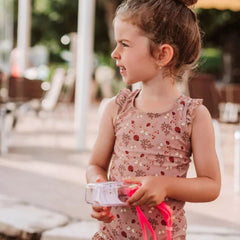 Nuuroo Ariel Fırfırlı UV Korumalı Kız Mayo Etnik