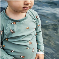 Nuuroo Kris UV Korumalı Erkek Uzun Kollu Mayo Tişört Uzay