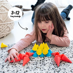 Oppi Piks Yapı ve Denge Oyunu Koni 48 Parça