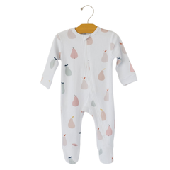 Mama Yoyo İnterlok Armut Desenli %100 Organik Pamuk Tulum