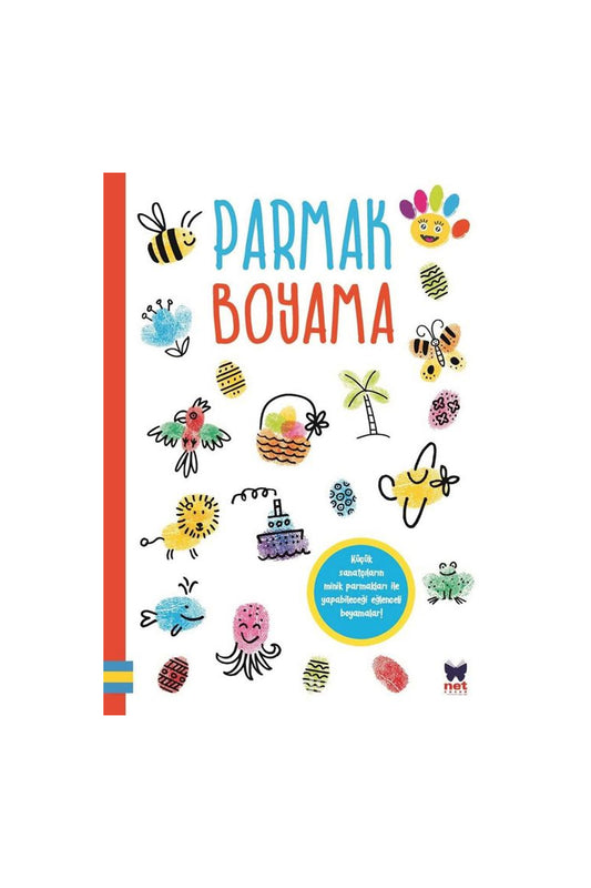 Net Kitap Parmak Boyama Kırmızı