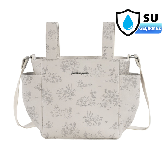 Pasito A Pasito Toile de Jouy Crossbody Bebek Bakım Çantası Cream