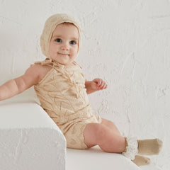 Patique Pembe Kız Bebek Ajurlu Organik Pamuk 3’lü Takım