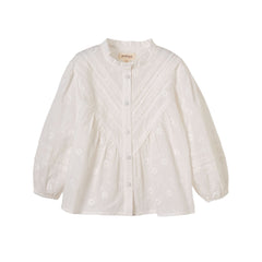 Patique Brodeli Nervürlü Gömlek