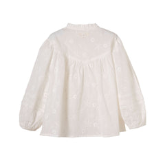 Patique Brodeli Nervürlü Gömlek