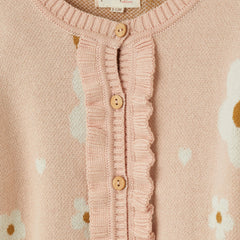 Patique Çiçek Desenli Fırfırlı Tulum