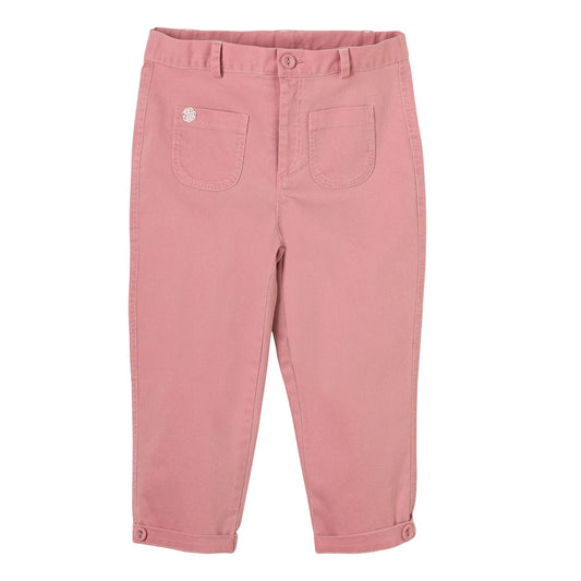 Patique Denim Pantolon Pembe