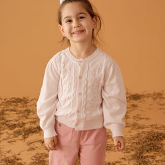 Patique Denim Pantolon Pembe