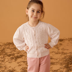 Patique Denim Pantolon Pembe