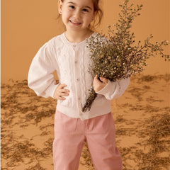 Patique Denim Pantolon Pembe
