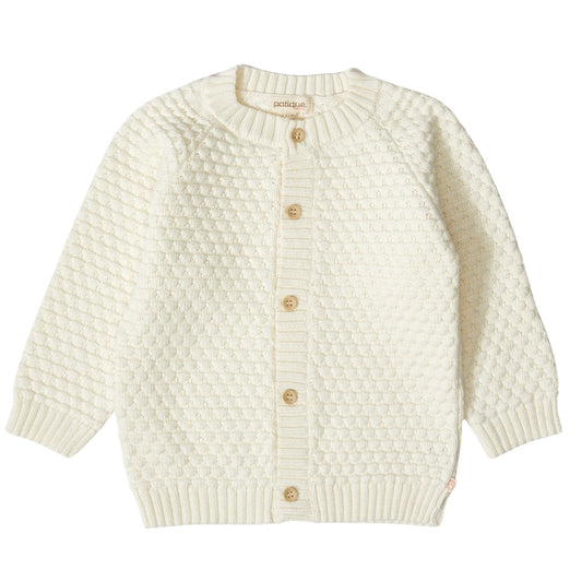 Patique Desenli Hırka Ekru