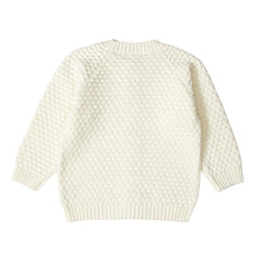 Patique Desenli Hırka Ekru