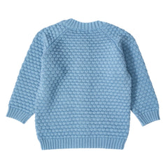 Patique İndigo Organik Pamuk Triko Bebek Hırka