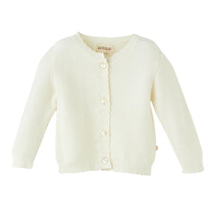 Patique Ekru Örme Triko Bebek Hırka