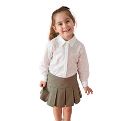 Patique Pileli Dokuma Etek