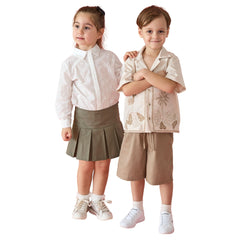 Patique Pileli Dokuma Etek