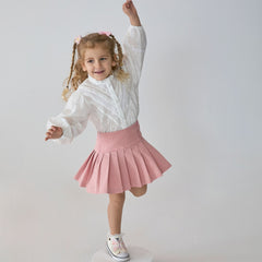 Patique Pembe Pileli Etek