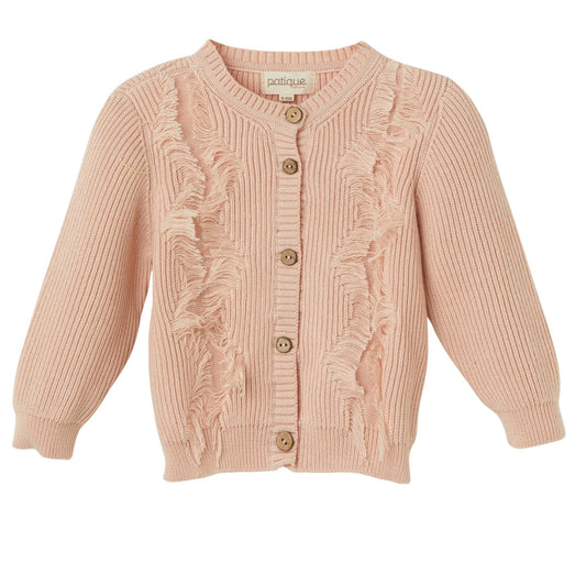 Patique Pembe Püskül Detaylı Hırka