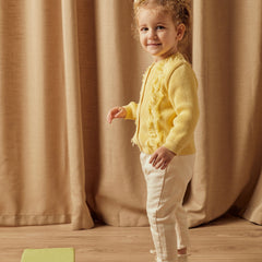 Patique Sarı Püskül Detaylı Hırka