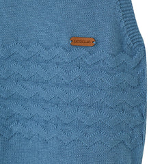 Patique Zikzaklı Şortlu Erkek Bebek Tulum Lacivert