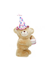 Neco Pelüş Yandan Bakışlı Pastalı Ayı 55cm