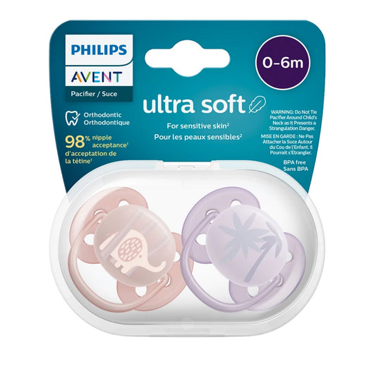 Philips Avent Ultra Yumuşak Emzik 0-6 Ay 2'li Kız