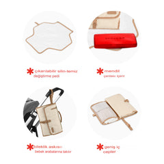 Skip Hop Pronto Orijinal Alt Açma Çantası Bej