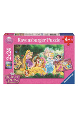 Ravensburger 2x24 Parçalı Puzzle Prenses´in Arkadasları