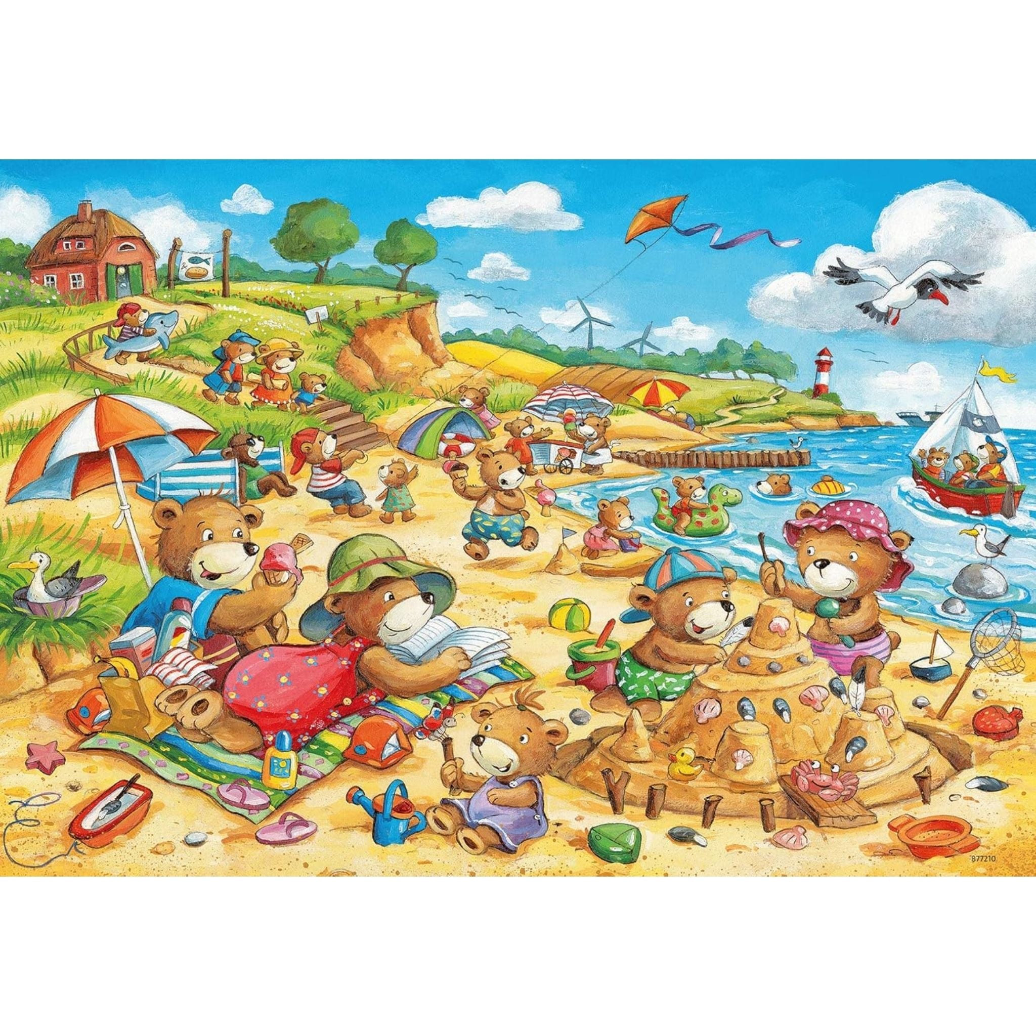 Ravensburger 2x24 Parçalı Puzzle Seaside Holiday - Welcome Baby