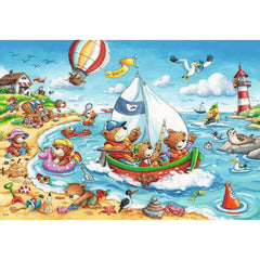 Ravensburger 2x24 Parçalı Puzzle Seaside Holiday - Welcome Baby