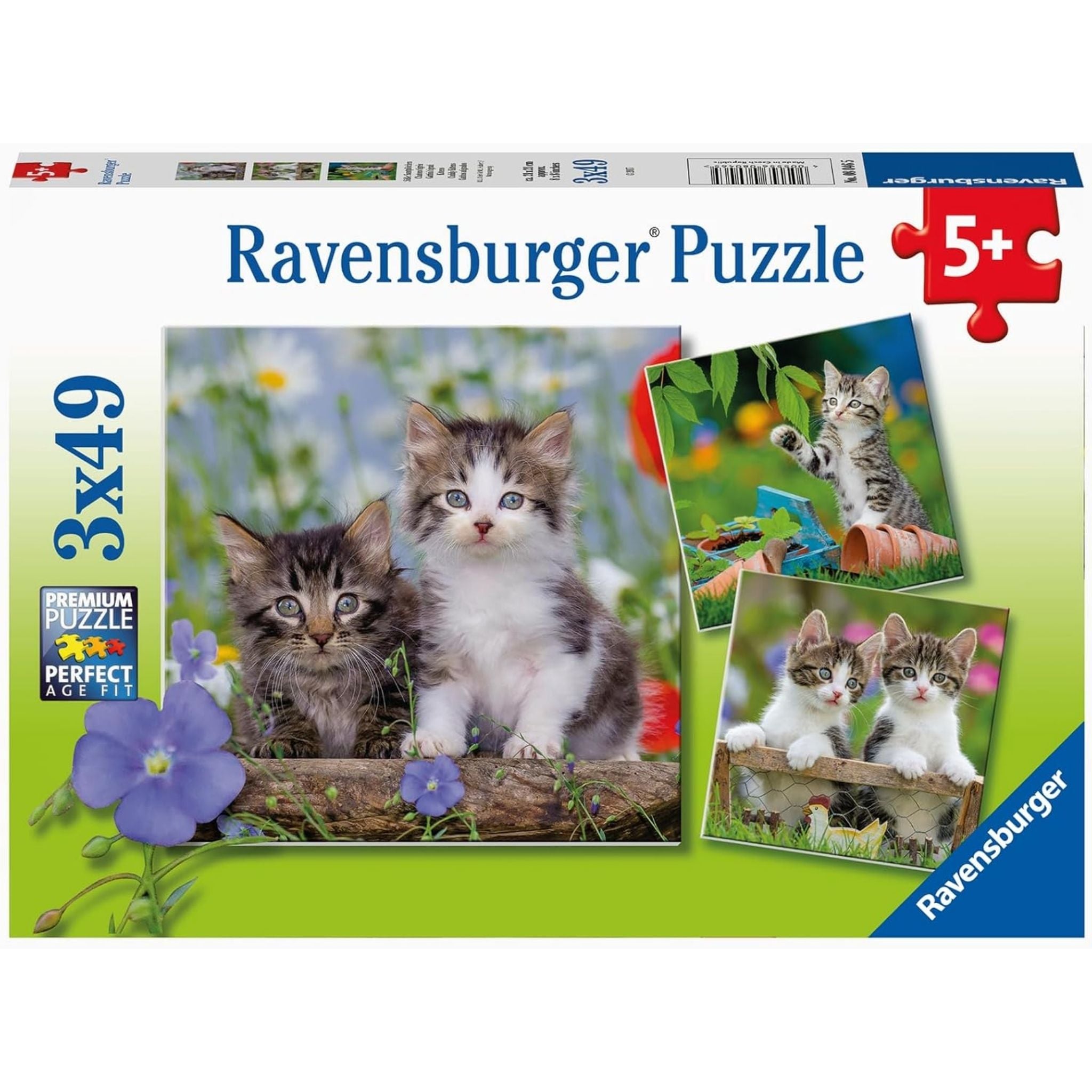 Ravensburger 3x49 Parçalı Puzzle Tiger Babies - Welcome Baby