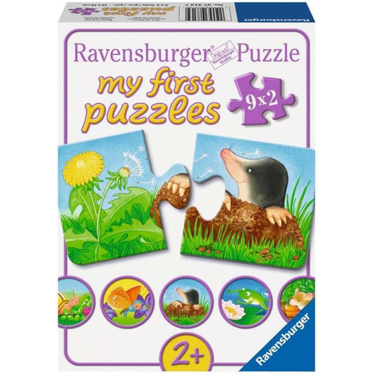 Ravensburger 9x2 Parçalı Puzzle Bahçe Hayvanları