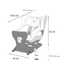 Renolux Gaia I-Size Softness Isofix 0-18 Kg Oto Koltuğu Siyah