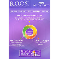Rocs 4-7 Yaş Balon Sakızlı Diş Macunu