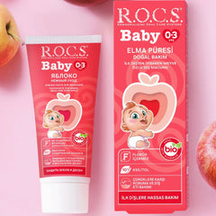 Rocs Baby Diş Macunu Elma Püresi 0-3 Ay