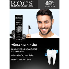 Rocs Black Edition Kömür Özlü Beyazlatıcı Diş Macunu