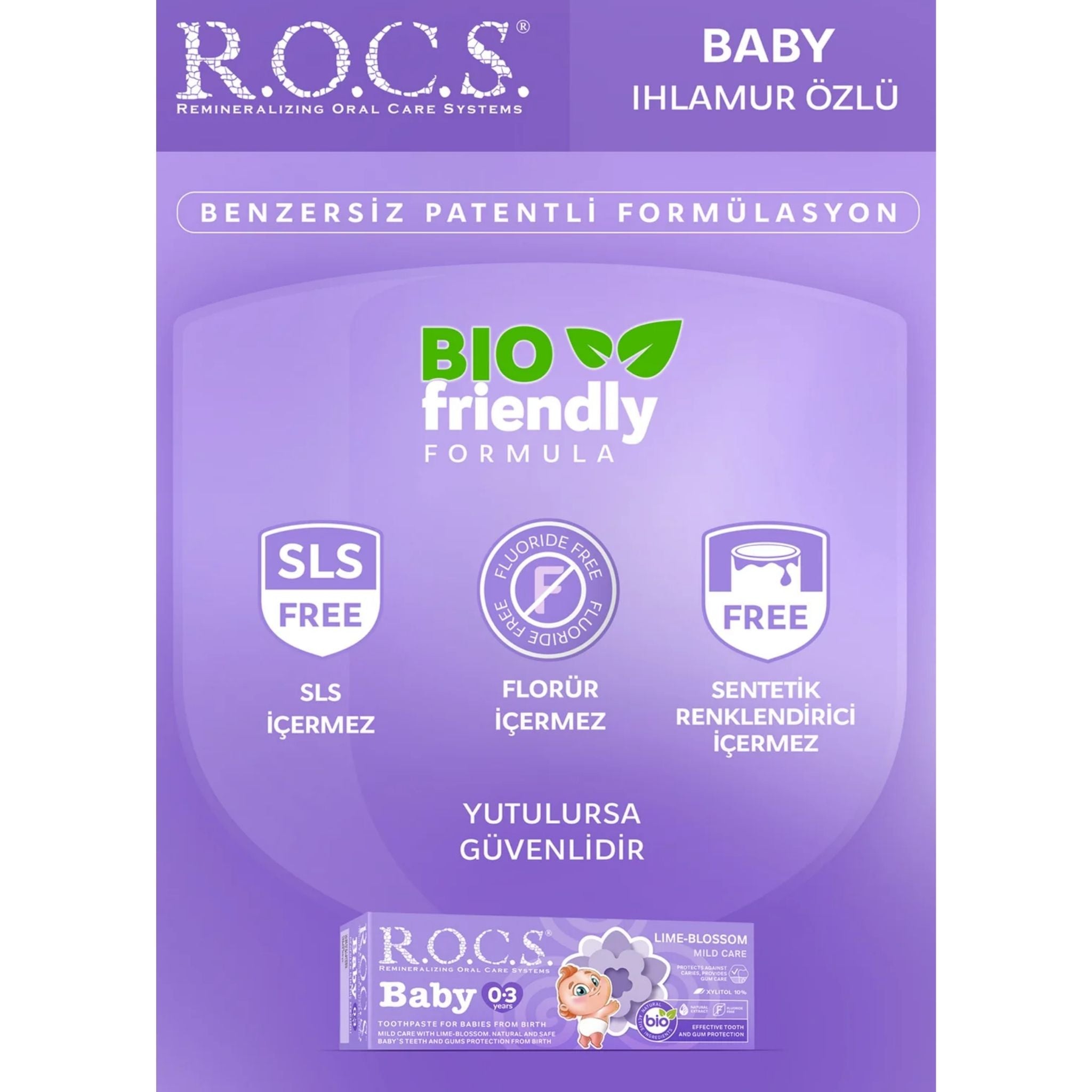 Rocs 0-3 Yaş Ihlamur Aromalı Diş Macunu - Welcome Baby