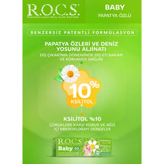 Rocs Diş Macunu 0-3 Yaş Papatya Özlü