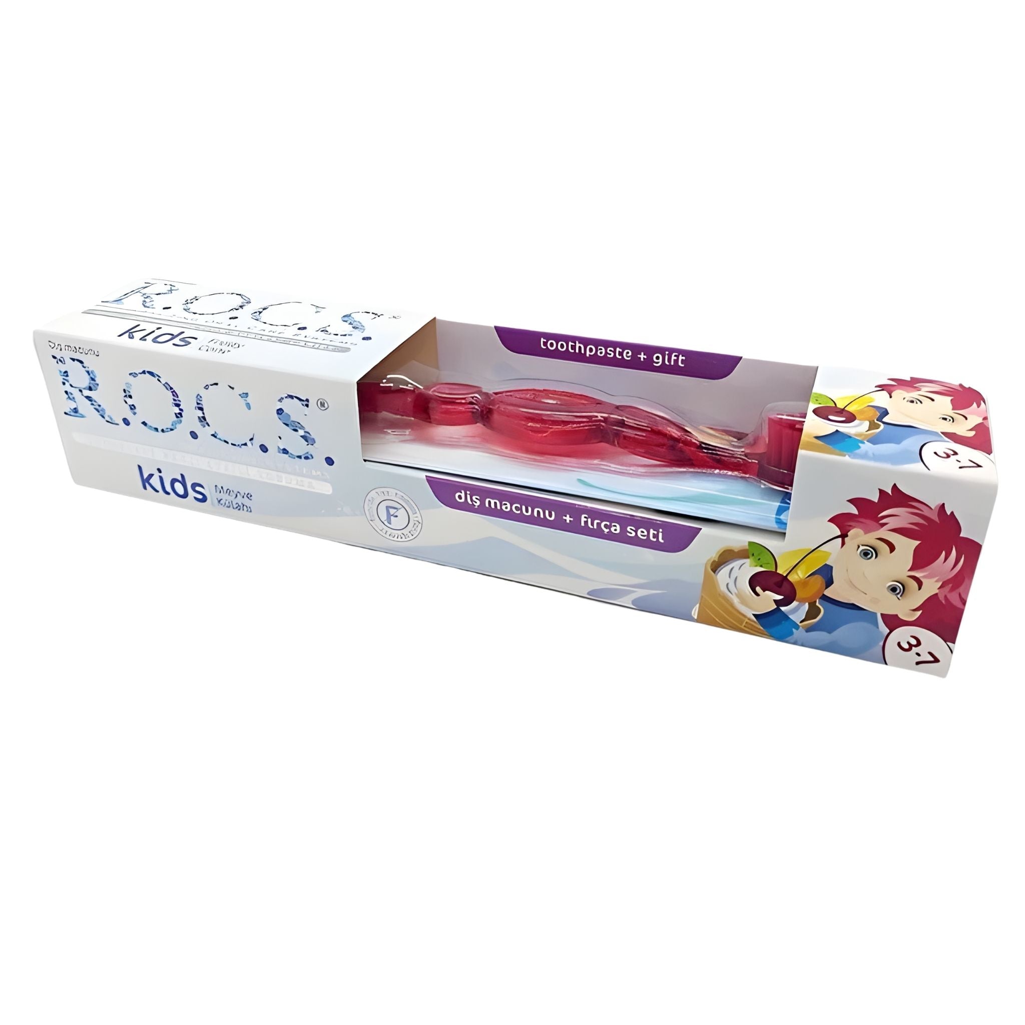 Rocs Florürsüz Diş Macunu Ve Diş Fırça Seti 3-7 Yaş - Welcome Baby