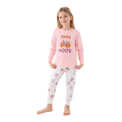 Roly Poly Kız Çocuk Uzun Kollu Pijama Takım Açık Pembe