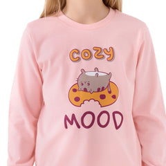 Roly Poly Kız Çocuk Uzun Kollu Pijama Takım Açık Pembe