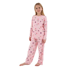 Roly Poly Kız Çocuk Uzun Kollu Pijama Takım Açık Pembe