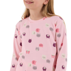 Roly Poly Kız Çocuk Uzun Kollu Pijama Takım Açık Pembe